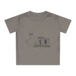 Camiseta de bebe - Gris jaspeado melange - Camiseta «Tenc una perdiu revetlera» Camiseta de bebe - Gris jaspeado melange - Camiseta «Tenc una perdiu revetlera»