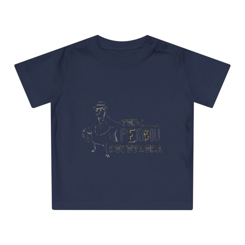 Camiseta de bebe - Azul marino nautico - Camiseta «Tenc una perdiu revetlera»