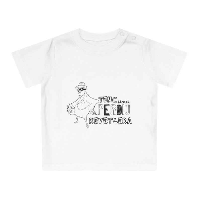 Camiseta de bebe - Blanco - Camiseta «Tenc una perdiu revetlera»