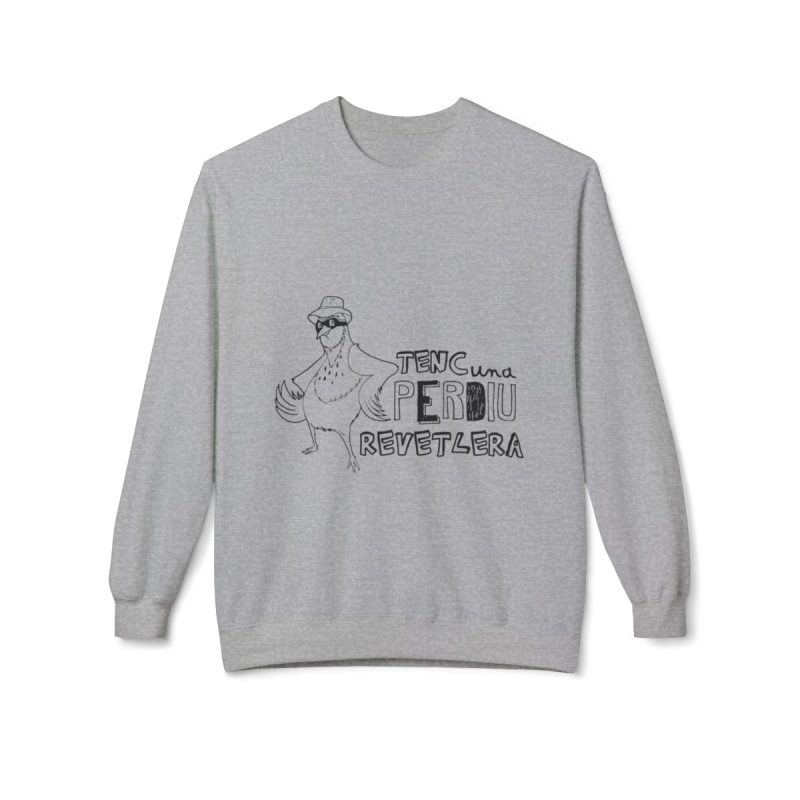 Sudadera Softstyle cuello redondo - Gris deportivo - Camiseta «Tenc una perdiu revetlera»