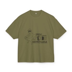 Camiseta box ultra gruesa - Verde oliva - Camiseta «Tenc una perdiu revetlera»