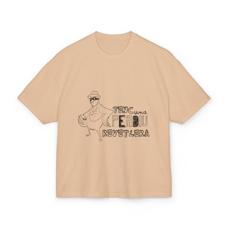 Camiseta box ultra gruesa - Beis - Camiseta «Tenc una perdiu revetlera»