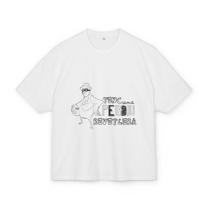 Camiseta box ultra gruesa - Blanco - Camiseta «Tenc una perdiu revetlera»
