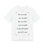 Camiseta jersey manga corta - Blanco - Camiseta «tirali cossetes cançó»