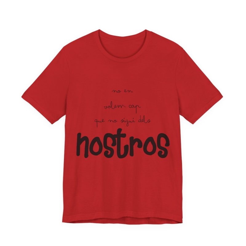 Camiseta jersey manga corta - Rojo - Camiseta «No en volem cap que no sigui dels nostros»