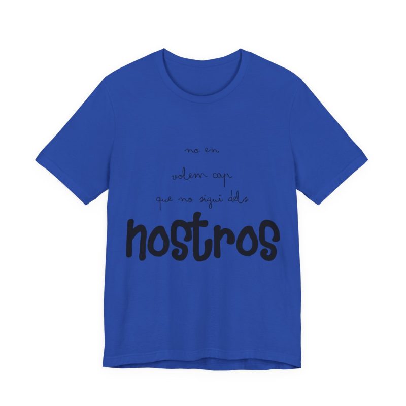 Camiseta jersey manga corta - Azul royal autentico - Camiseta «No en volem cap que no sigui dels nostros»