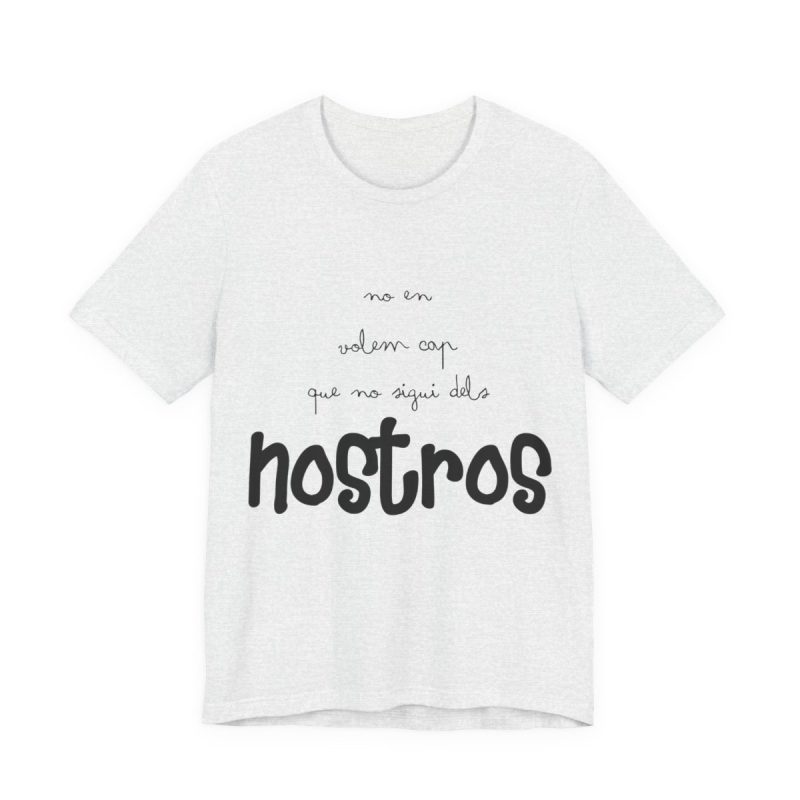 Camiseta jersey manga corta - Gris ceniza - Camiseta «No en volem cap que no sigui dels nostros»