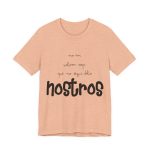 Camiseta jersey manga corta - Melocoton jaspeado - Camiseta «No en volem cap que no sigui dels nostros» Camiseta jersey manga corta - Melocoton jaspeado - Camiseta «No en volem cap que no sigui dels nostros»