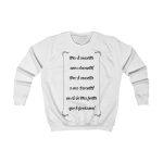 Sudadera infantil - Blanco artico - Camiseta «tirali cossetes cançó»
