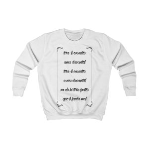 Sudadera infantil - Blanco artico - Camiseta «tirali cossetes cançó»