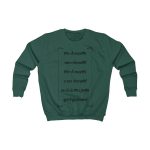 Sudadera infantil - Verde botella - Camiseta «tirali cossetes cançó»