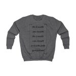 Sudadera infantil - Gris marengo - Camiseta «tirali cossetes cançó»