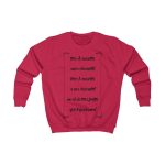 Sudadera infantil - Rojo fuego - Camiseta «tirali cossetes cançó»