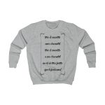Sudadera infantil - Gris jaspeado claro - Camiseta «tirali cossetes cançó»