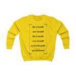 Sudadera infantil - Amarillo sol - Camiseta «tirali cossetes cançó»