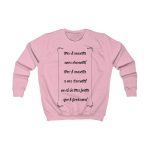 Sudadera infantil - Rosa bebe - Camiseta «tirali cossetes cançó»