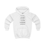 Sudadera con capucha infantil - Blanco artico - Camiseta «tirali cossetes cançó»
