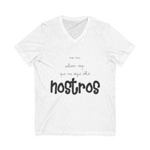 Camiseta cuello de pico - Blanco - Camiseta «No en volem cap que no sigui dels nostros»