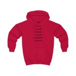Sudadera con capucha infantil - Rojo fuego - Camiseta «tirali cossetes cançó»