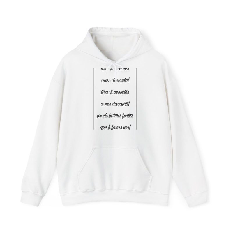 Sudadera con capucha - Blanco - Camiseta «tirali cossetes cançó»