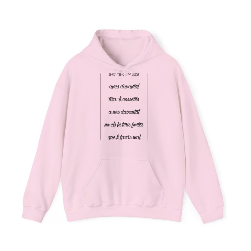 Sudadera con capucha - Rosa claro - Camiseta «tirali cossetes cançó»