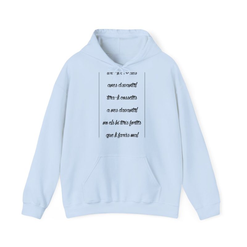 Sudadera con capucha - Azul claro - Camiseta «tirali cossetes cançó»