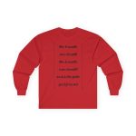 Camiseta manga larga - Rojo - Camiseta «tirali cossetes cançó»