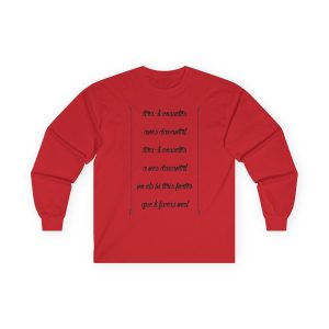 Camiseta manga larga - Rojo - Camiseta «tirali cossetes cançó»