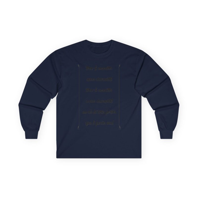 Camiseta manga larga - Azul marino - Camiseta «tirali cossetes cançó»