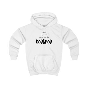 Sudadera con capucha infantil - Blanco artico - Camiseta «No en volem cap que no sigui dels nostros»