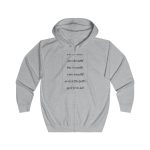 Sudadera con capucha y cremallera - Gris jaspeado claro - Camiseta «tirali cossetes cançó»