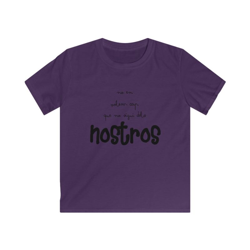 Camiseta infantil Softstyle - Morado - Camiseta «No en volem cap que no sigui dels nostros»