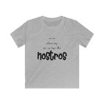 Camiseta infantil Softstyle - Gris deportivo - Camiseta «No en volem cap que no sigui dels nostros»