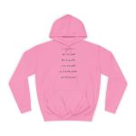 Sudadera universitaria - Rosa algodon de azucar - Camiseta «tirali cossetes cançó»