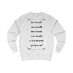 Sudadera clasica - Blanco artico - Camiseta «tirali cossetes cançó» Sudadera clasica - Blanco artico - Camiseta «tirali cossetes cançó»