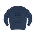 Sudadera clasica - Azul marino Oxford - Camiseta «tirali cossetes cançó» Sudadera clasica - Azul marino Oxford - Camiseta «tirali cossetes cançó»