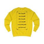 Sudadera clasica - Amarillo sol - Camiseta «tirali cossetes cançó» Sudadera clasica - Amarillo sol - Camiseta «tirali cossetes cançó»
