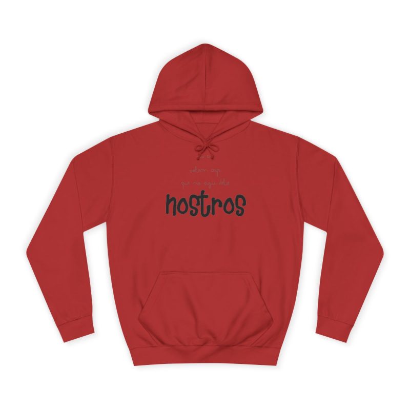 Sudadera universitaria - Rojo fuego - Camiseta «No en volem cap que no sigui dels nostros»