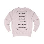 Sudadera clasica - Rosa bebe - Camiseta «tirali cossetes cançó» Sudadera clasica - Rosa bebe - Camiseta «tirali cossetes cançó»