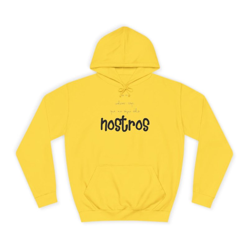 Sudadera universitaria - Amarillo sol - Camiseta «No en volem cap que no sigui dels nostros»