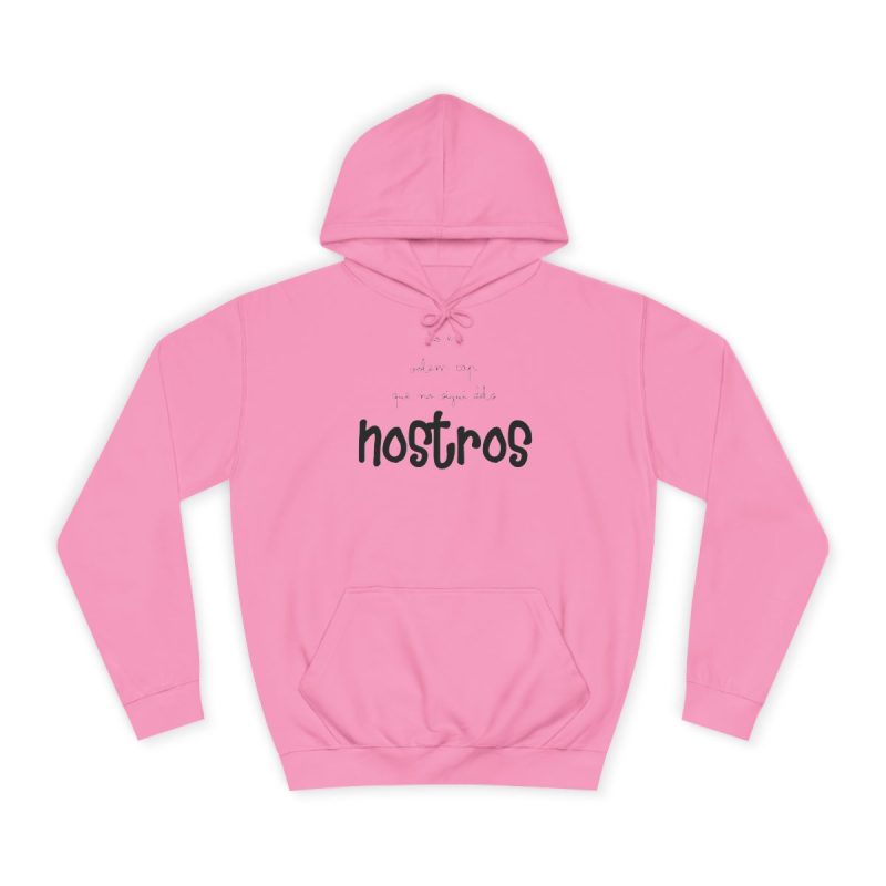 Sudadera universitaria - Rosa algodon de azucar - Camiseta «No en volem cap que no sigui dels nostros»