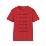 Camiseta Softstyle - Rojo - Camiseta «tirali cossetes cançó» Camiseta Softstyle - Rojo - Camiseta «tirali cossetes cançó»