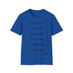Camiseta Softstyle - Azul royal - Camiseta «tirali cossetes cançó» Camiseta Softstyle - Azul royal - Camiseta «tirali cossetes cançó»
