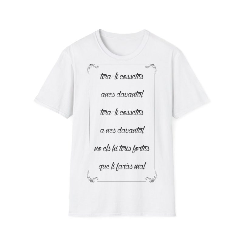 Camiseta Softstyle - Blanco - Camiseta «tirali cossetes cançó»