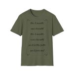 Camiseta Softstyle - Verde militar - Camiseta «tirali cossetes cançó» Camiseta Softstyle - Verde militar - Camiseta «tirali cossetes cançó»