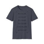 Camiseta Softstyle - Azul marino jaspeado - Camiseta «tirali cossetes cançó» Camiseta Softstyle - Azul marino jaspeado - Camiseta «tirali cossetes cançó»