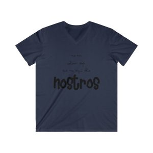 Camiseta hombre entallada cuello de pico - Azul marino - Camiseta «No en volem cap que no sigui dels nostros»