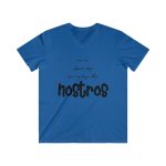 Camiseta hombre entallada cuello de pico - Azul royal - Camiseta «No en volem cap que no sigui dels nostros»