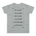 Camiseta hombre punto liso - Gris Pacifico - Camiseta «tirali cossetes cançó» Camiseta hombre punto liso - Gris Pacifico - Camiseta «tirali cossetes cançó»