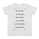 Camiseta hombre punto liso - Blanco - Camiseta «tirali cossetes cançó» Camiseta hombre punto liso - Blanco - Camiseta «tirali cossetes cançó»